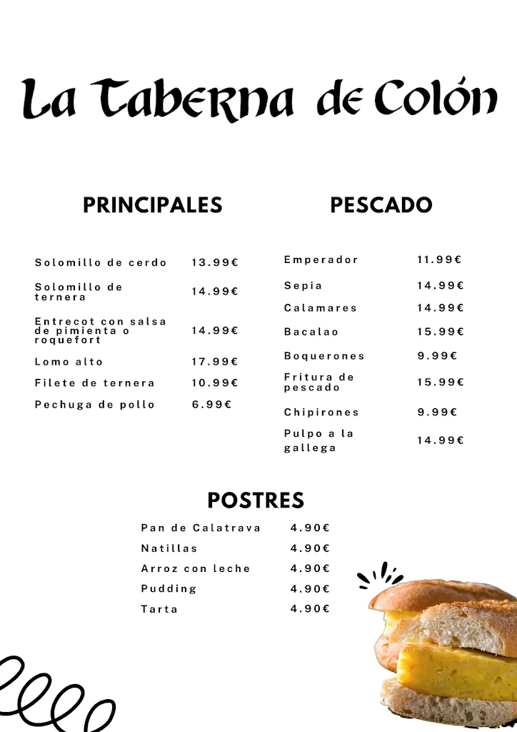 Menu_La Taberna de Colón_Villajoyosa/Vila Joiosa la_image_2