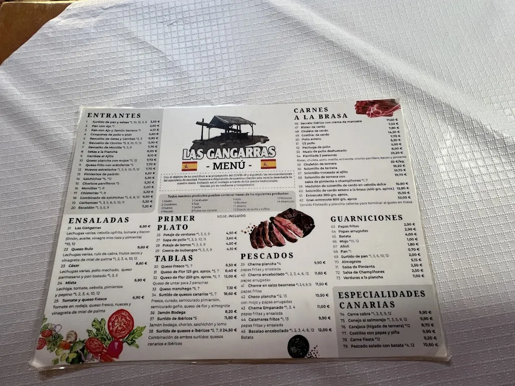 Menu_RESTAURANTE LAS GANGARRAS_Arona_image_3