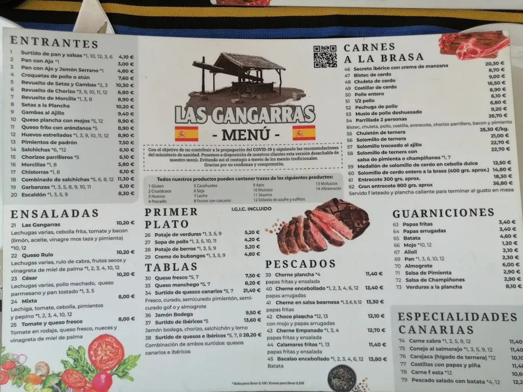 Menu_RESTAURANTE LAS GANGARRAS_Arona_image_4