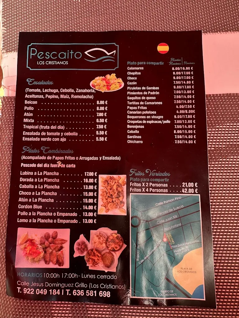 Menu_Pescaito los cristianos_Arona_image_1