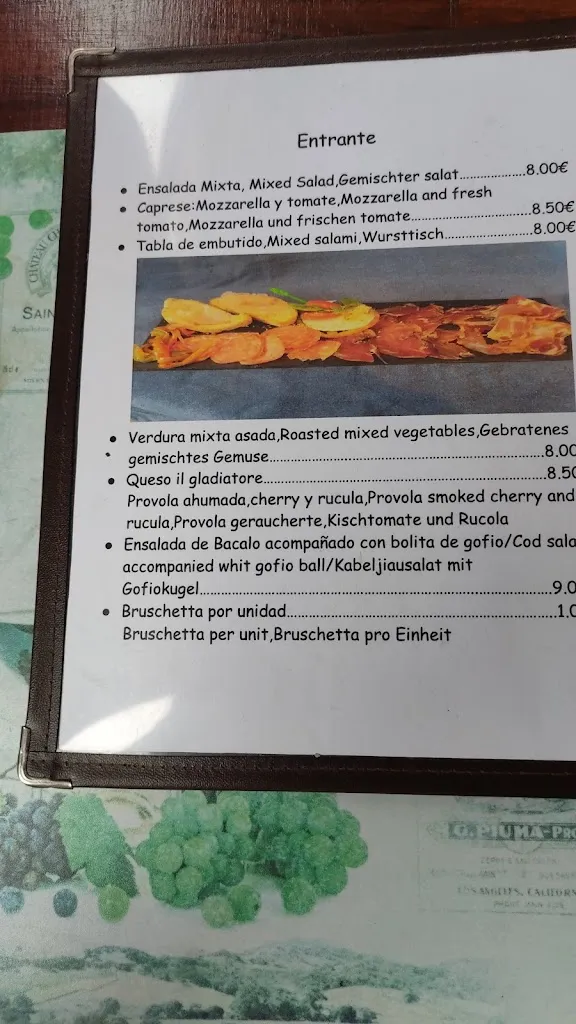 Menu_Pizzeria La Cantina Del Gladiatore_Fuencaliente de la Palma_immagine_4