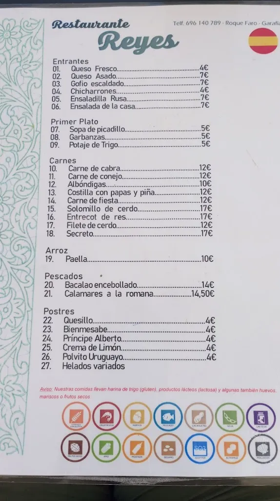 Menu_Bar Restaurante Reyes_Garafía_image_4