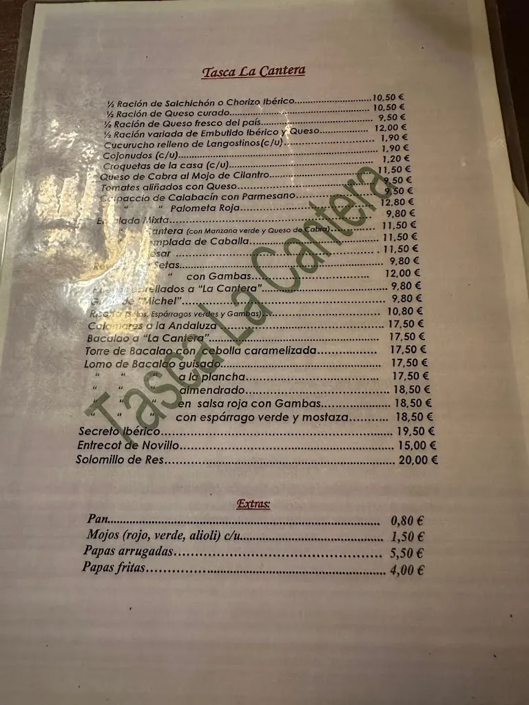 Menu_Restaurante Tasca La Cantera_Granadilla de Abona_image_1