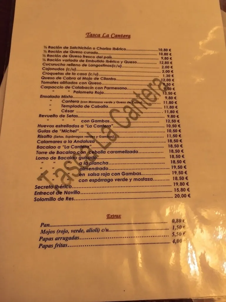 Menu_Restaurante Tasca La Cantera_Granadilla de Abona_image_3