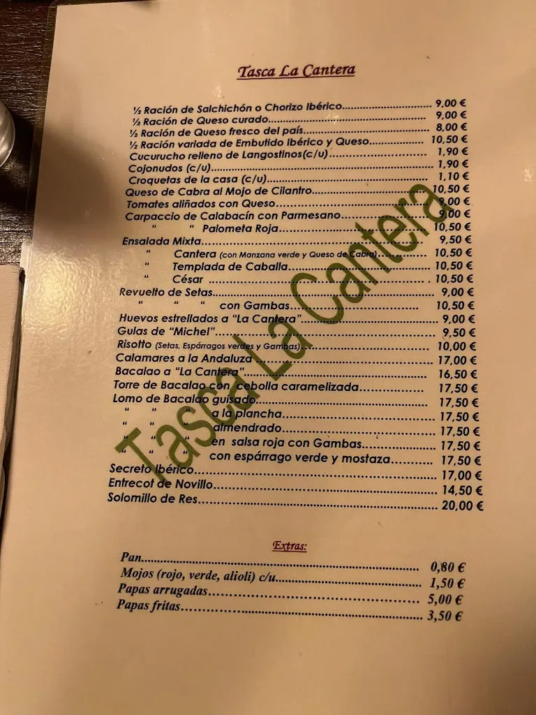 Menu_Restaurante Tasca La Cantera_Granadilla de Abona_image_4