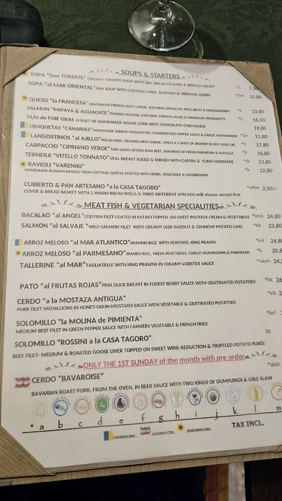 Menu_Restaurante Casa Tagoro_Granadilla de Abona_image_1