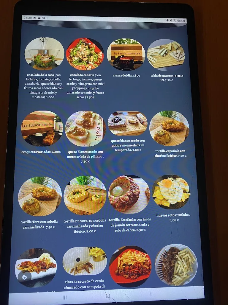 Menu_Restaurante la tasca nuestra_Granadilla de Abona_immagine_1