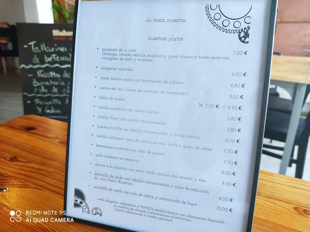 Menu_Restaurante la tasca nuestra_Granadilla de Abona_immagine_4