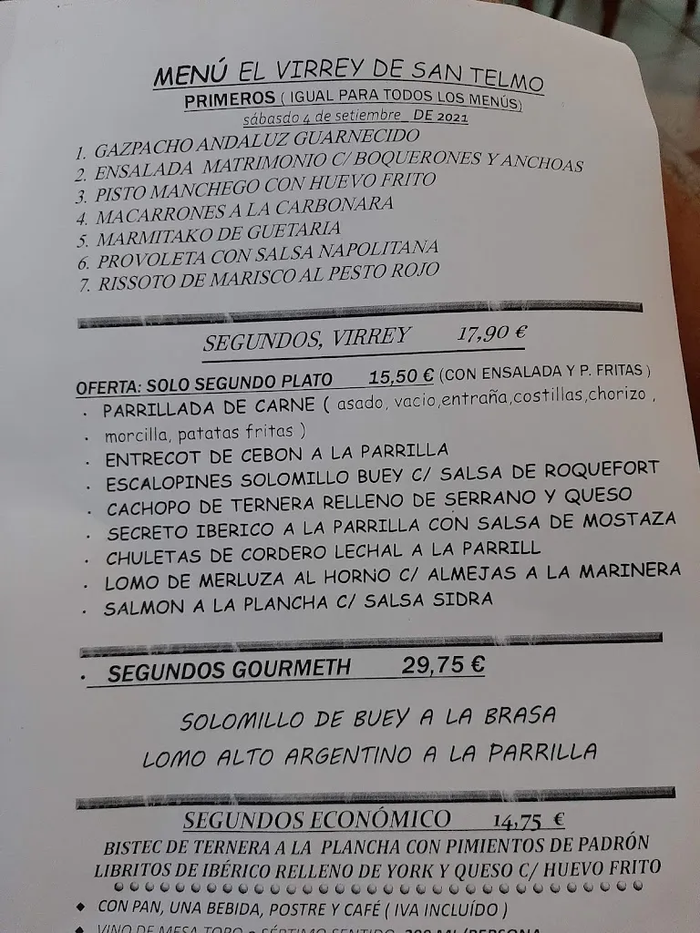 Menu_El Virrey de San Telmo - Calle Retama 7_Guancha La_image_3