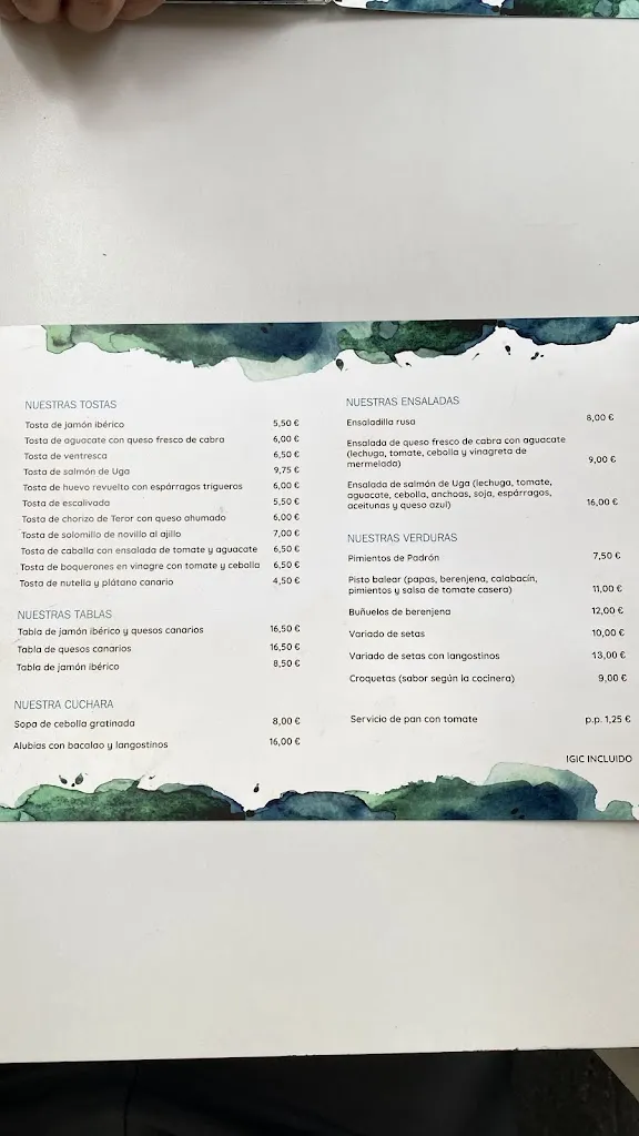 Menu_Restaurante Ca'n Aya_Garachico_immagine_1