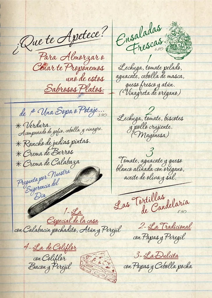 Menu_Restaurante Candelaria La Cocinera_Garachico_image_2