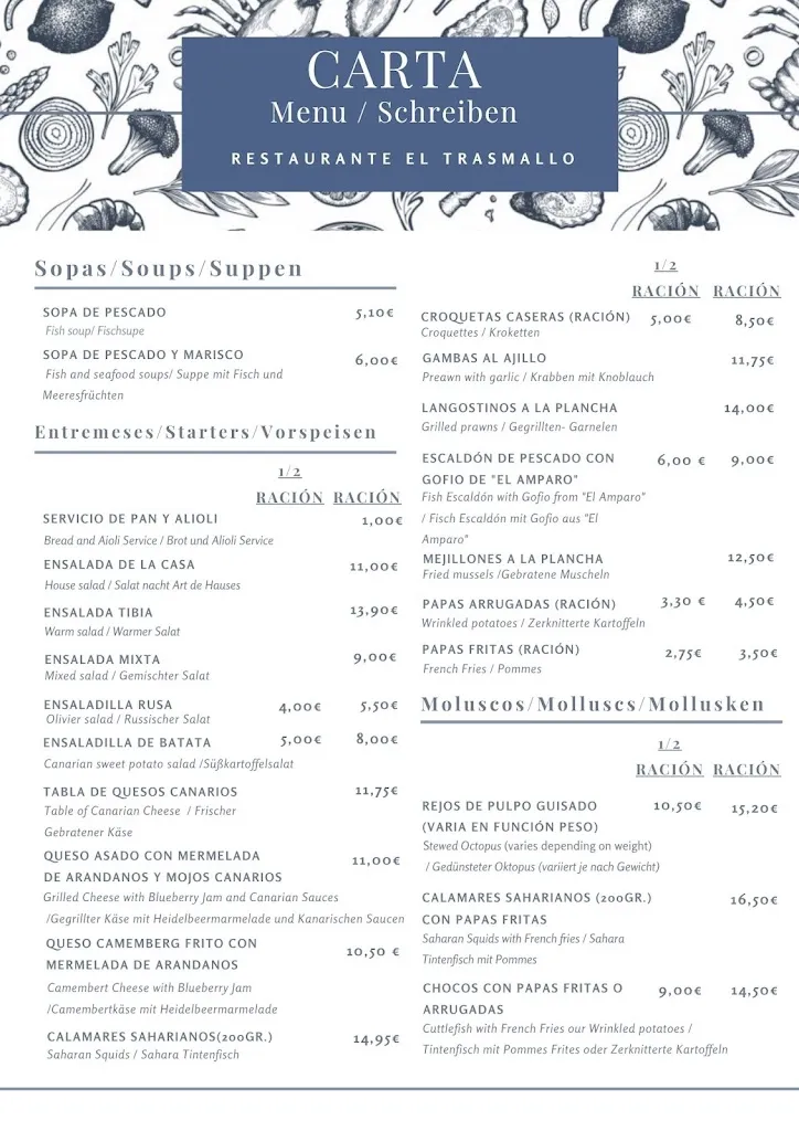 Menu_Restaurante El Trasmallo_Garachico_image_2
