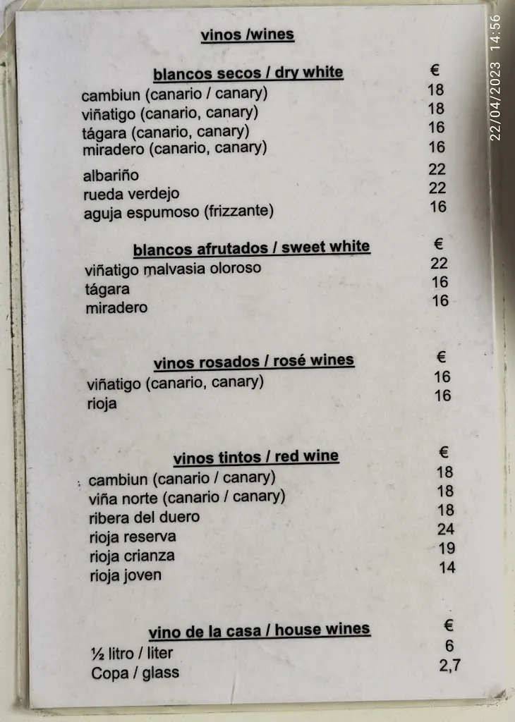 Menu_Restaurante Miramar_Garachico_immagine_1