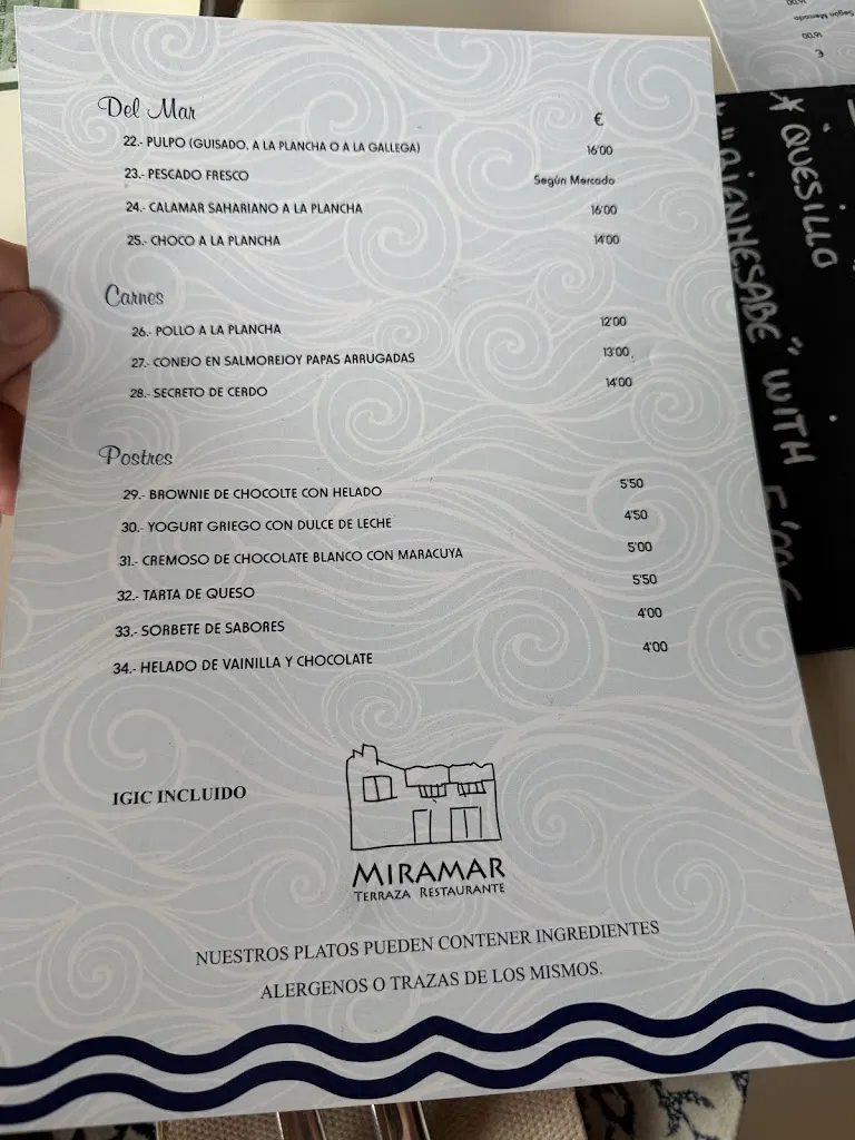 Menu_Restaurante Miramar_Garachico_immagine_4