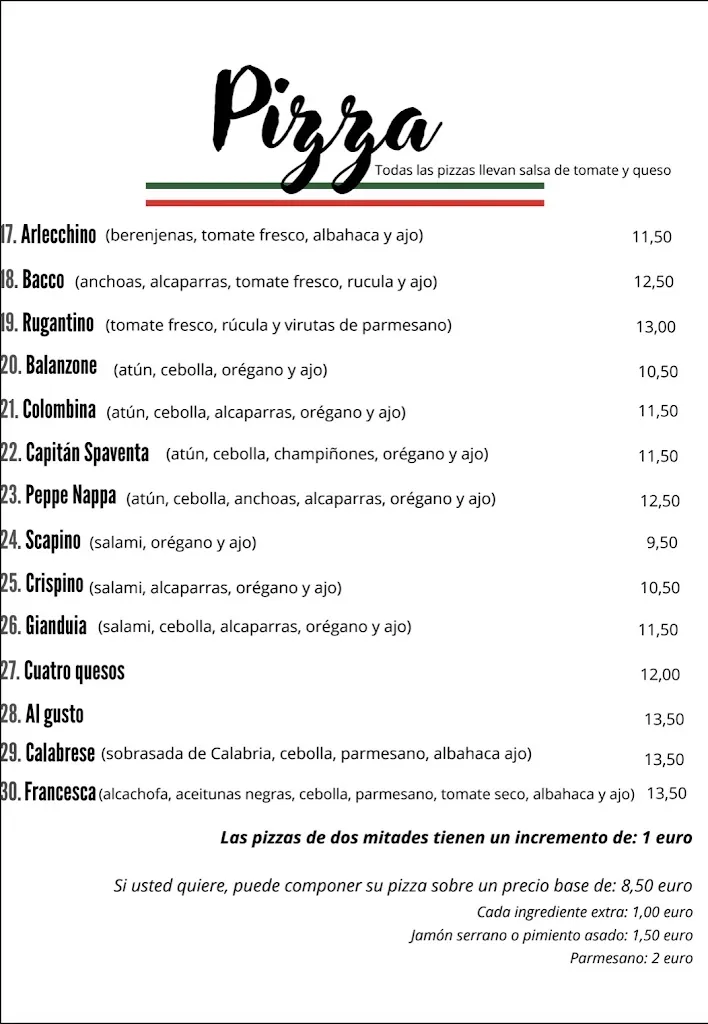 Menu_Pizzería Rugantino_Garachico_image_4