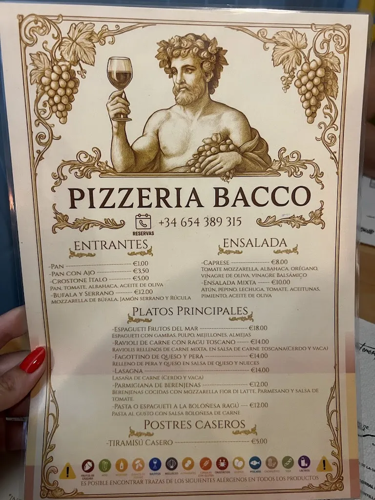 Menu_Pizzería Bacco_Garachico_image_2