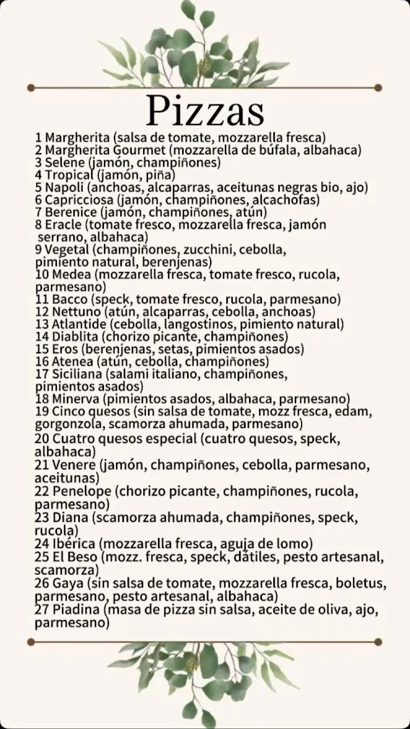 Menu_Pizzería Casa La Agraria_Garachico_immagine_1