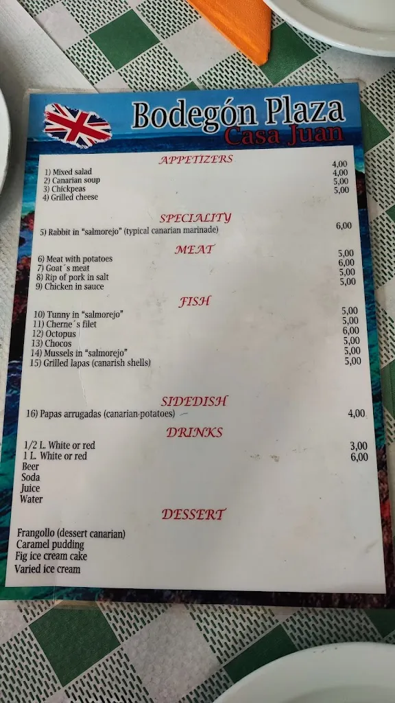 Menu_Bodegon Plaza Casa Juan_Garachico_image_2