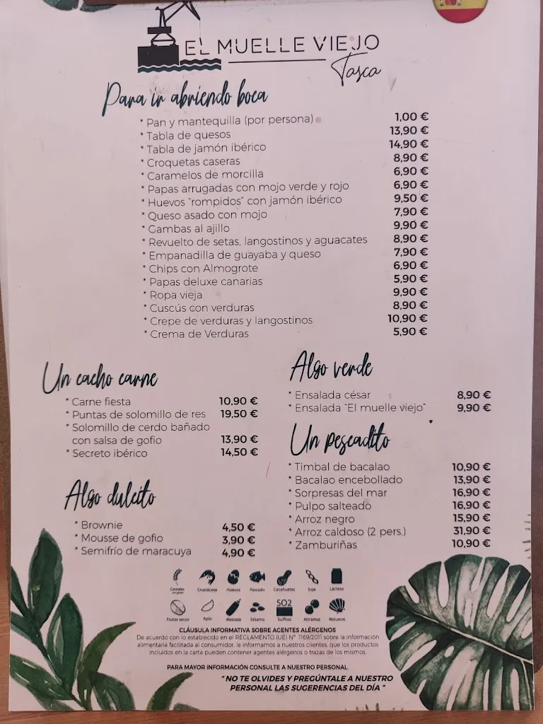 Menu_Bar Restaurante El Tanganazo_Garachico_image_4