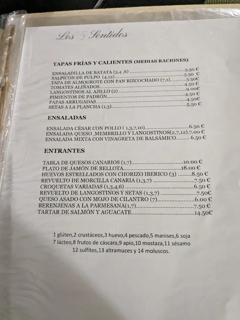Menu_Restaurante Tasca los 5 sentidos_Guía de Isora_image_2