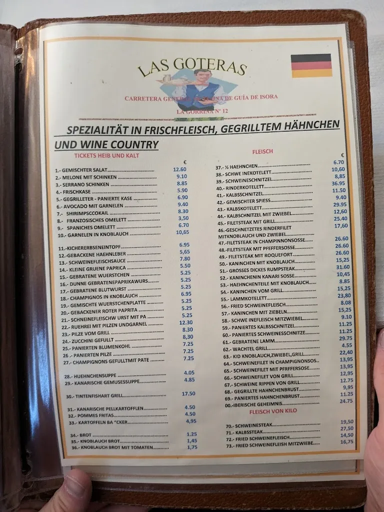 Menu_Restaurante Las Goteras_Guía de Isora_immagine_3