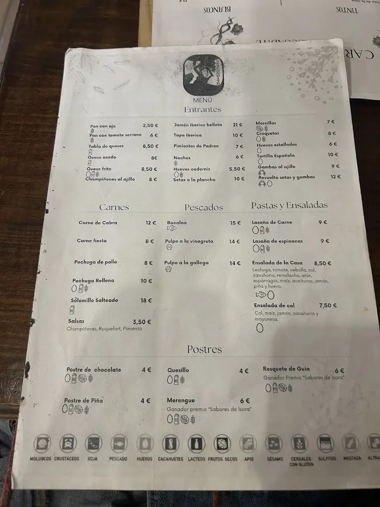 Menü_Tasca El Escondite_Guía de Isora_Bild_3