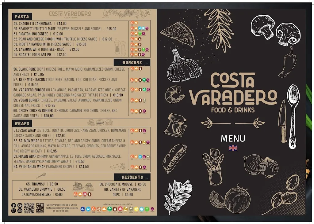 Menu_Restaurante Costa Varadero_Guía de Isora_immagine_4