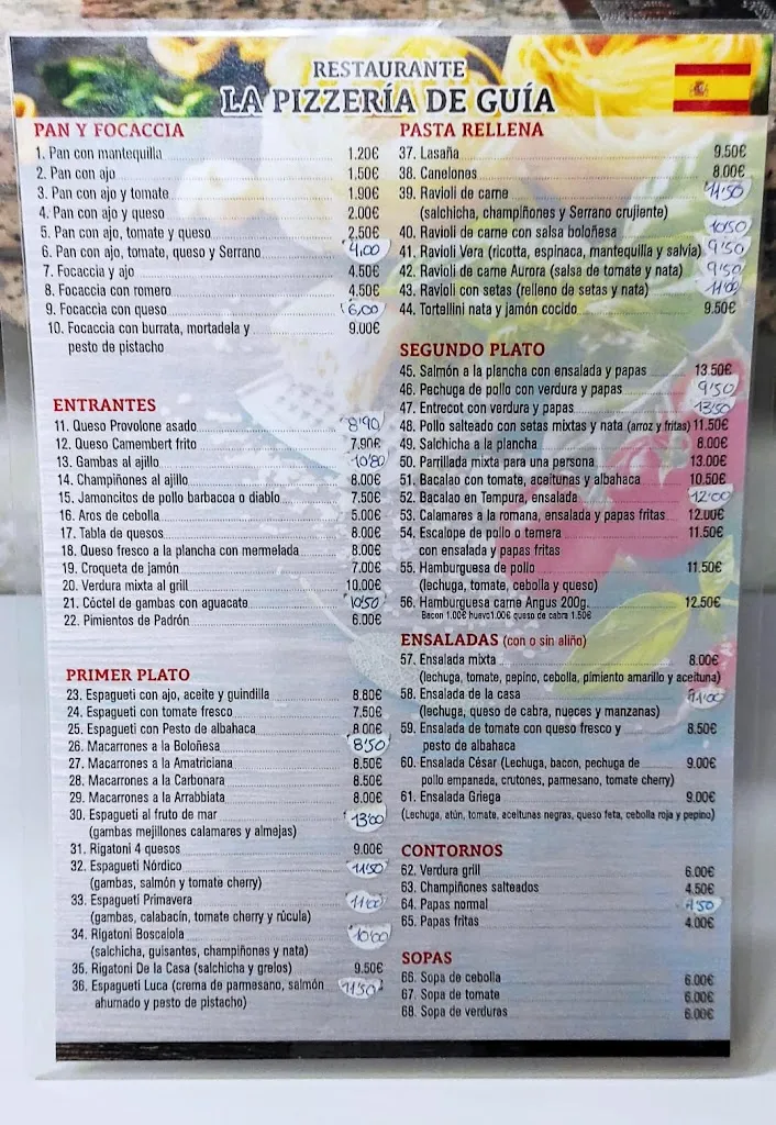 Menu_La Pizzeria de Guia_Guía de Isora_image_2