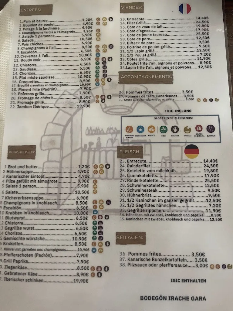 Menu_Restaurante Bodegón Irache Gara_Guía de Isora_image_1