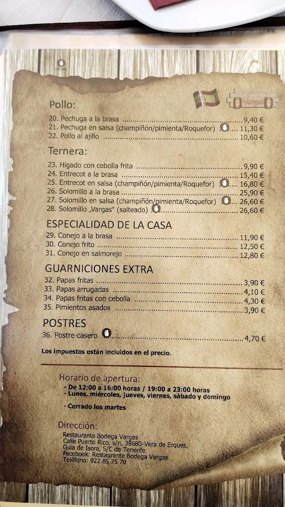 Menu_Bodegón Vargas_Guía de Isora_image_1