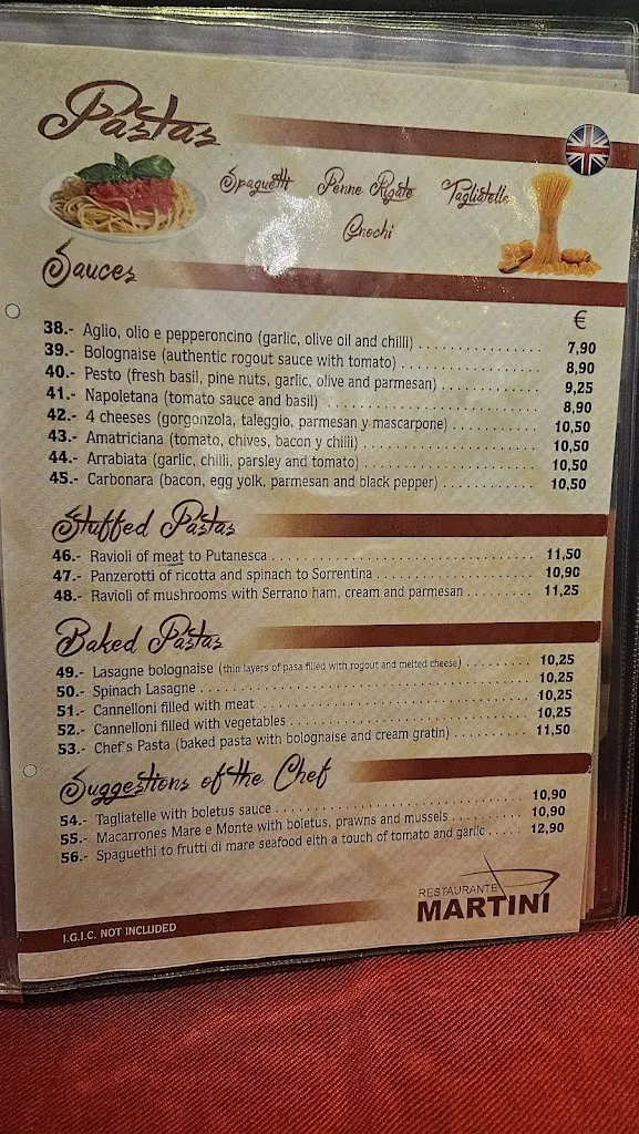 Menu_Restaurante Martini_Guía de Isora_image_2