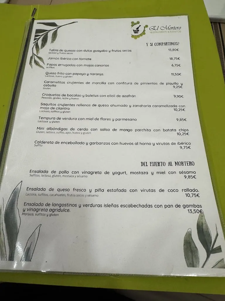 Menu_Restaurante El Mortero_Icod de los Vinos_image_1