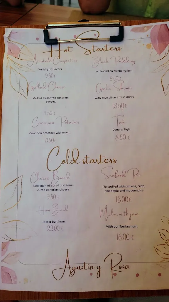 Menu_Restaurante Agustín Y Rosa_Icod de los Vinos_immagine_4