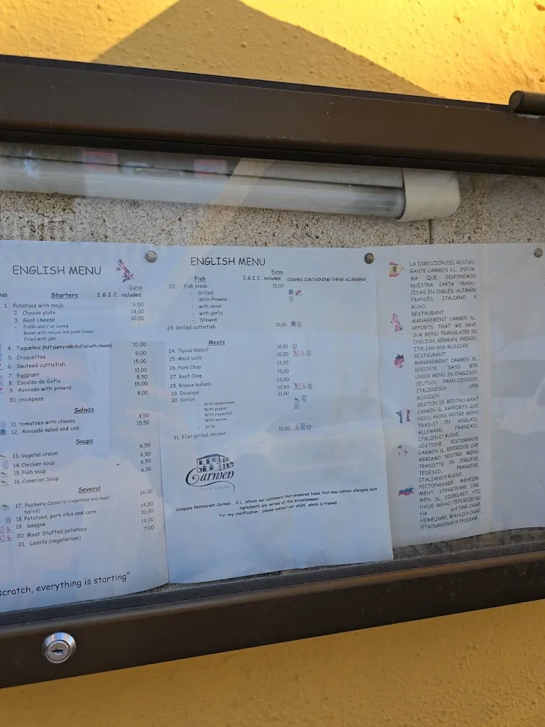 Menu_Restaurante Carmen Sl_Icod de los Vinos_image_2