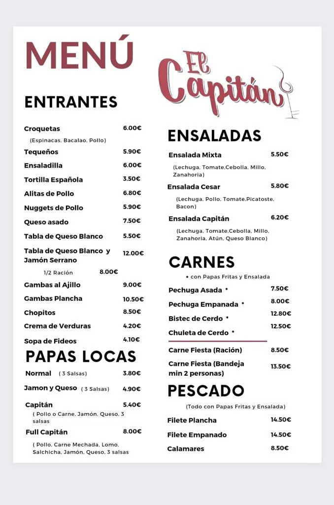 Menu_Restaurante El Capitán_Icod de los Vinos_image_1