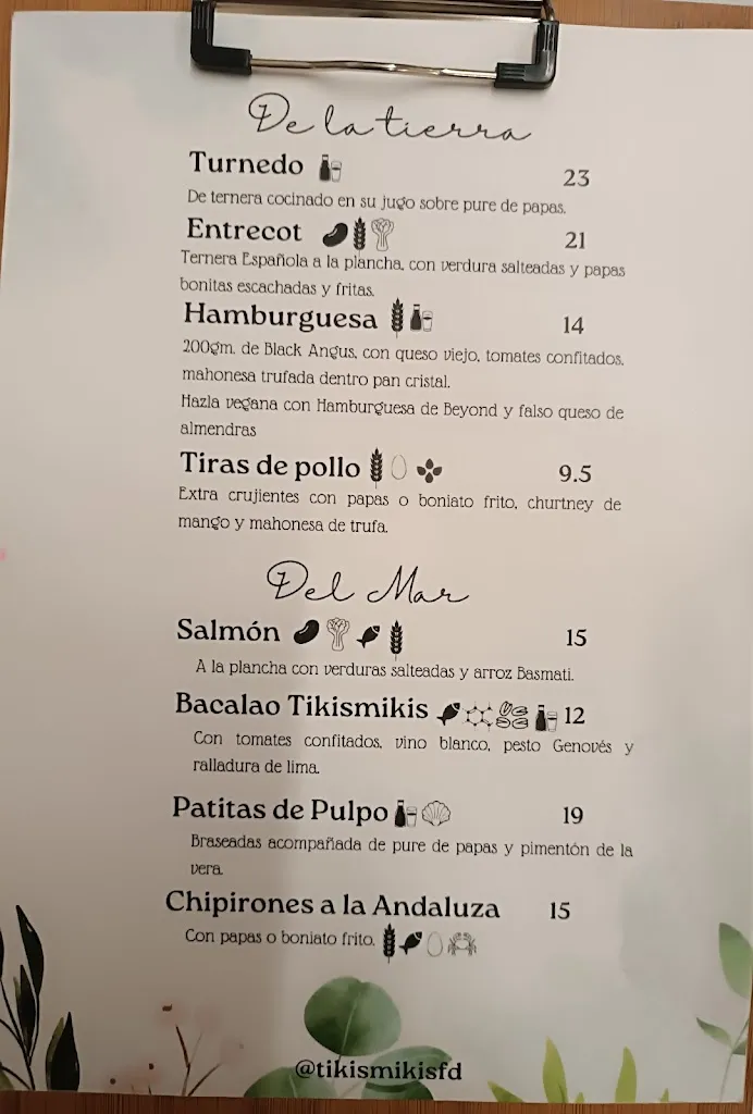 Menu_TikisMikis food&Drinks_Icod de los Vinos_image_1