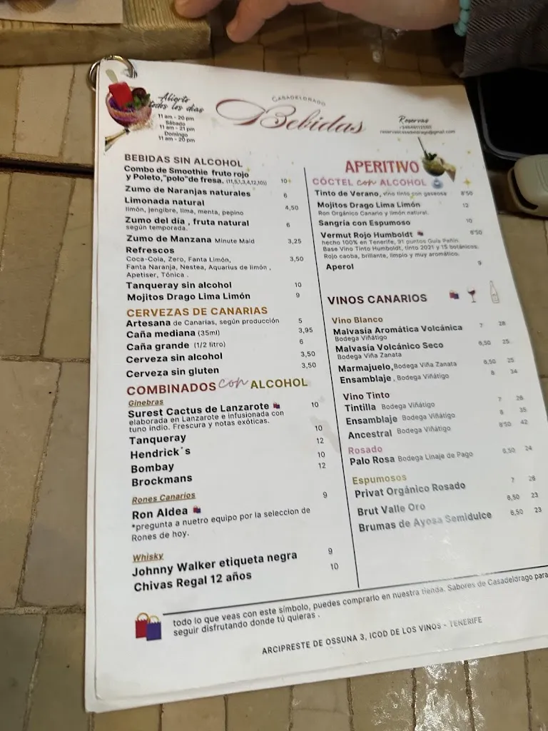 Menu_La Casa del Drago_Icod de los Vinos_image_1