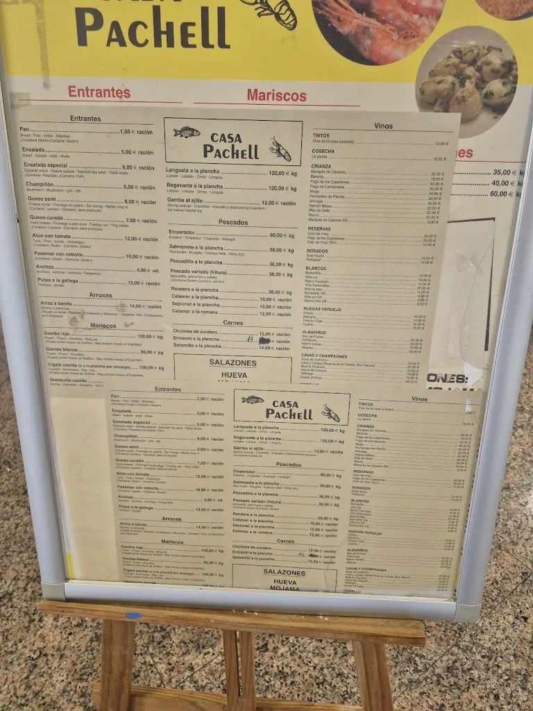 Menu_CASA PACHELL_Villajoyosa/Vila Joiosa la_immagine_1