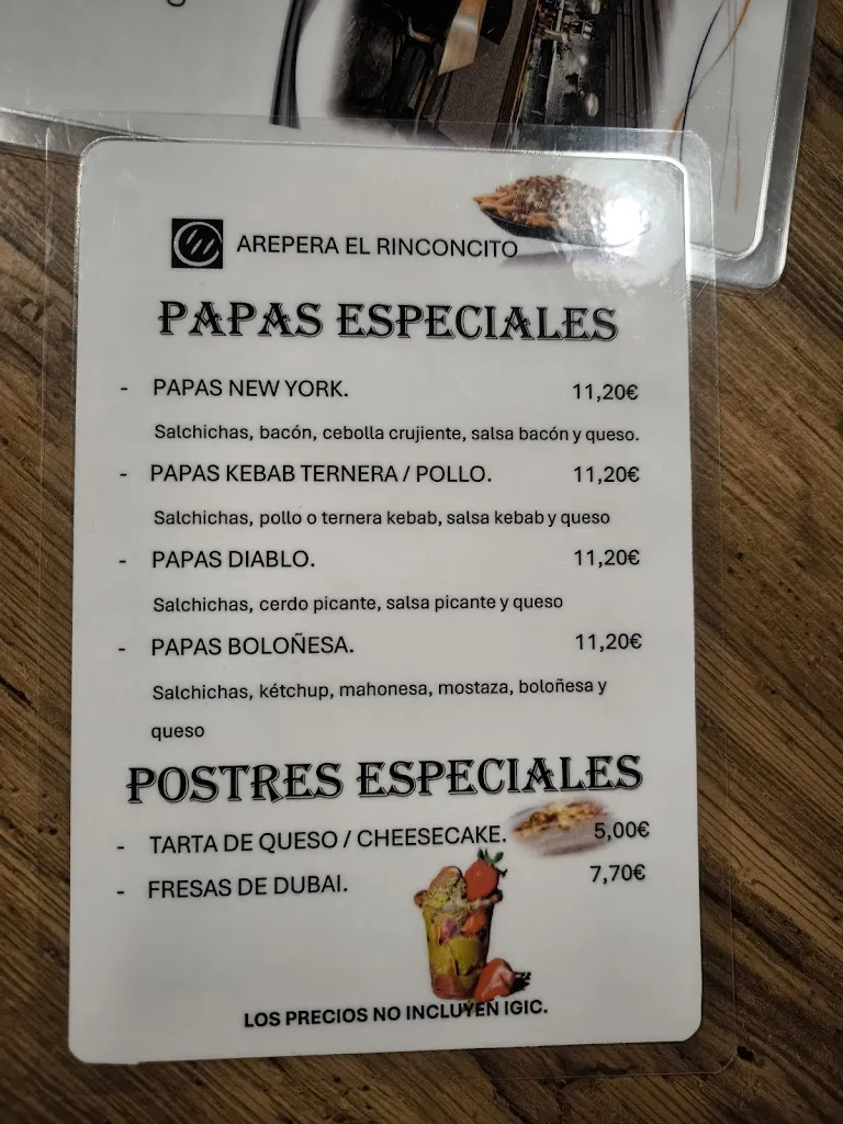 Menu_Arepera El Rinconcito_Llanos de Aridane Los_image_3