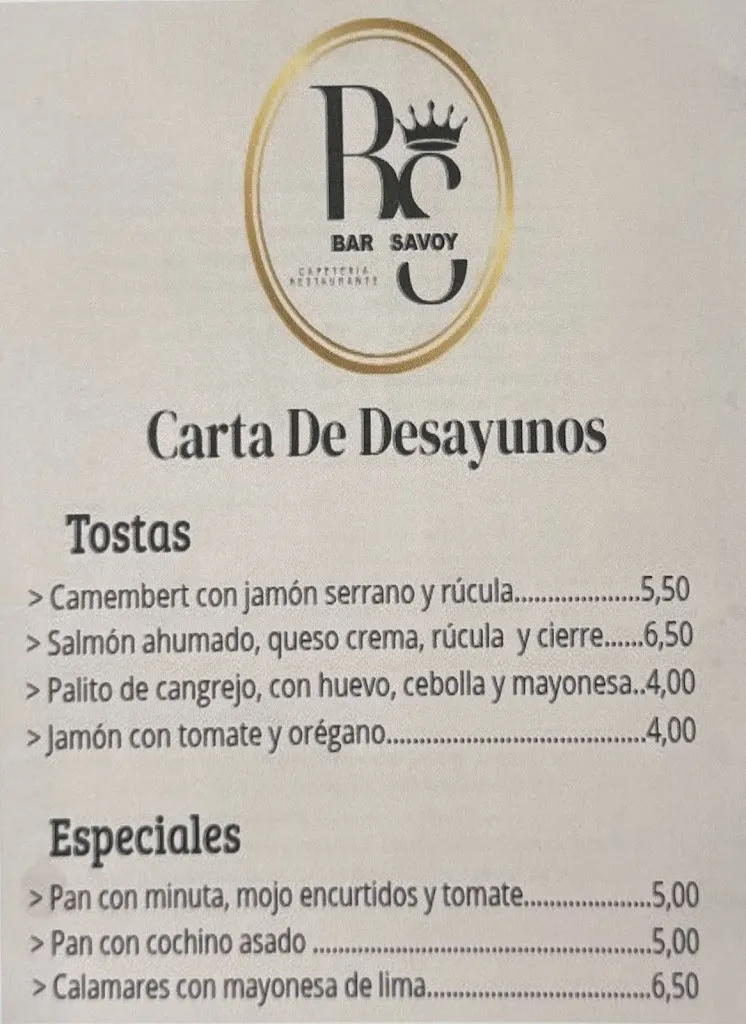 Menu_Bar Savoy Fusion_Llanos de Aridane Los_image_2