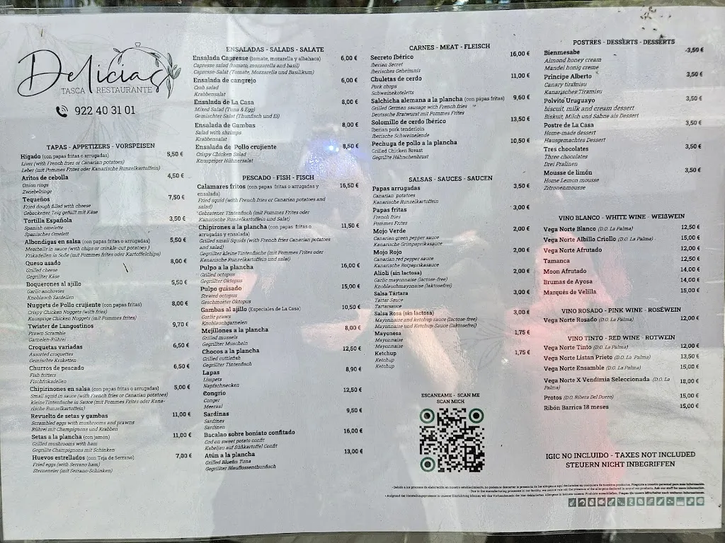 Menu_Delicias_Llanos de Aridane Los_image_3