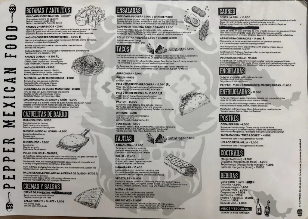 Menu_Restaurante Pepper Mexican Food_Llanos de Aridane Los_image_2
