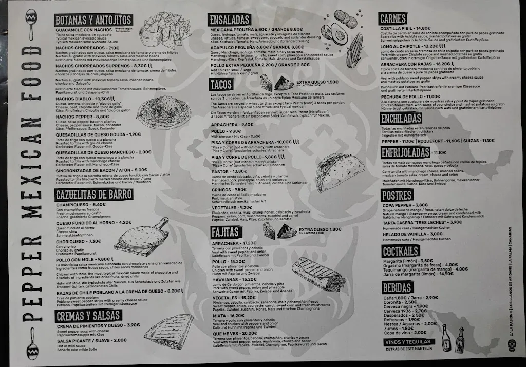 Menu_Restaurante Pepper Mexican Food_Llanos de Aridane Los_image_3