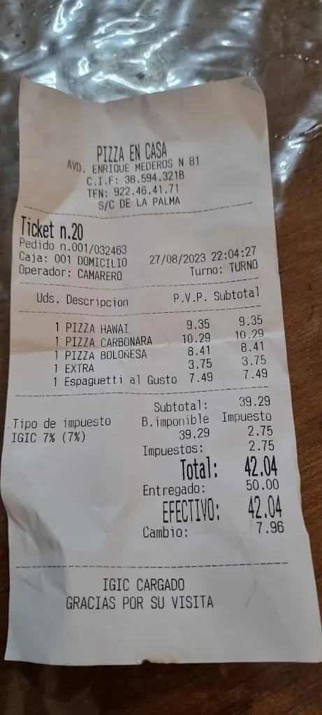 HRS_Restaurante Pizza En Casa_Llanos de Aridane Los_review