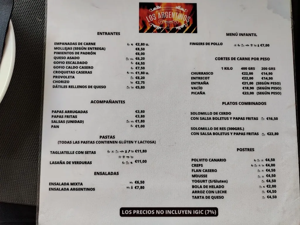 Menu_Los Argentinos De Los Llanos De Aridane_Llanos de Aridane Los_immagine_2