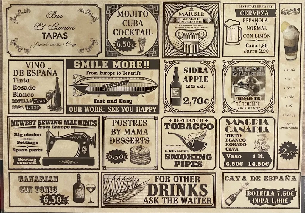 Menu_Restaurante el Camino_Puerto de la Cruz_image_1