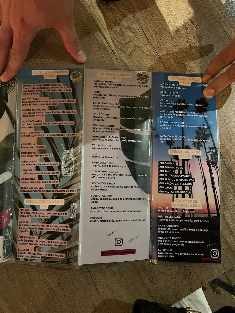 Menu_Restaurante La Marea & Copacabana Cocktail Bar_Puerto de la Cruz_image_2