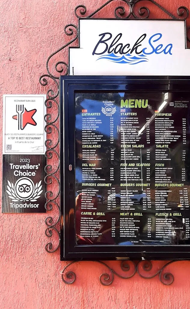 Menu_Black Sea Restaurant & Burguers Gourmet_Puerto de la Cruz_image_3