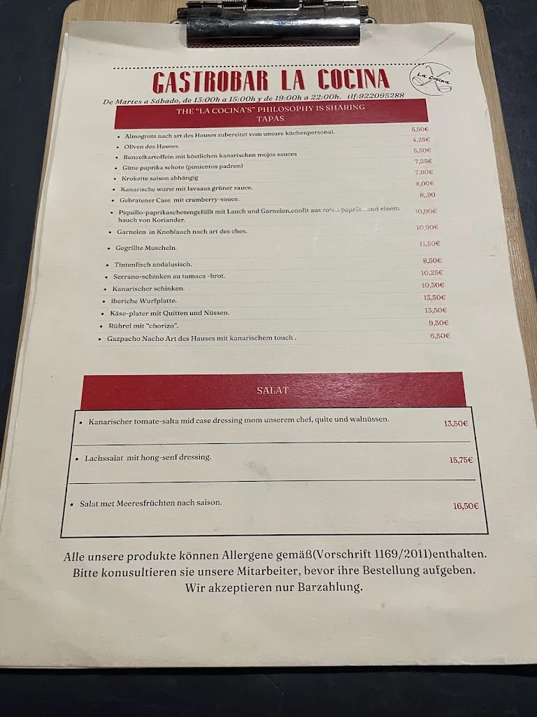 Menu_La Cocina_Puerto de la Cruz_image_1