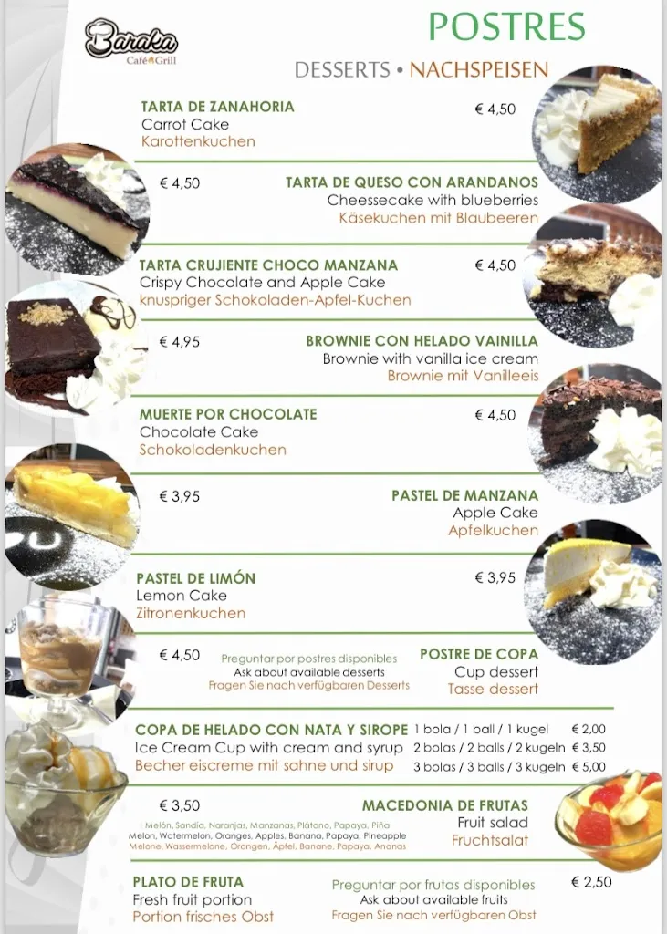 Menu_Baraka Café & Grill_Puerto de la Cruz_immagine_1
